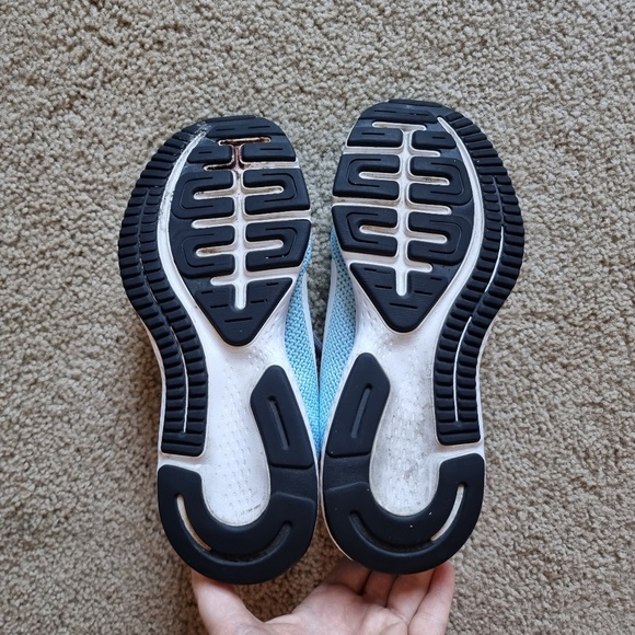 Nike Womens Run All Day 898484-004 Lace Up Blue White Running Shoes Size US 6 - Picture 8 of 11